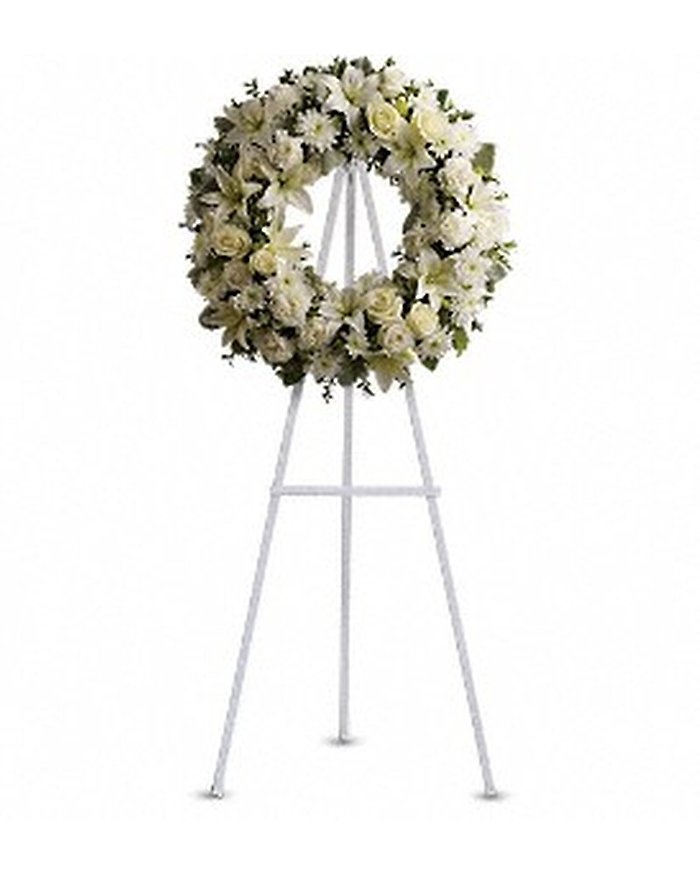 All White Serenity Wreath