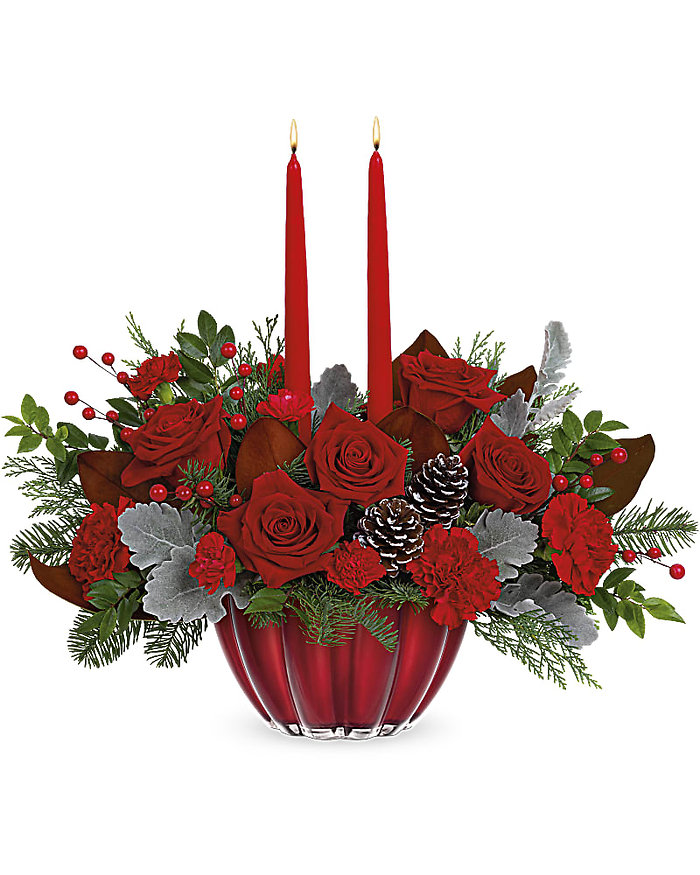Crimson Rose Centerpiece